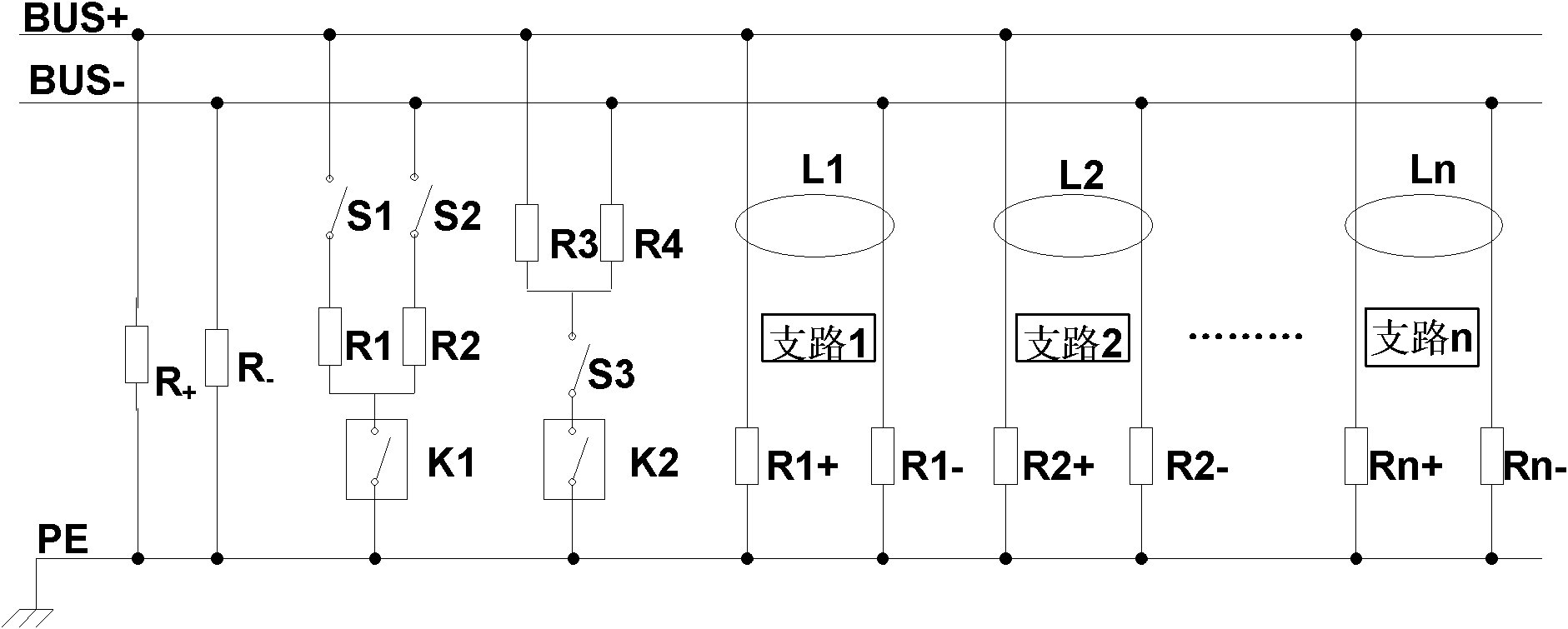 Insulating detection device and detection method for direct-current power supply