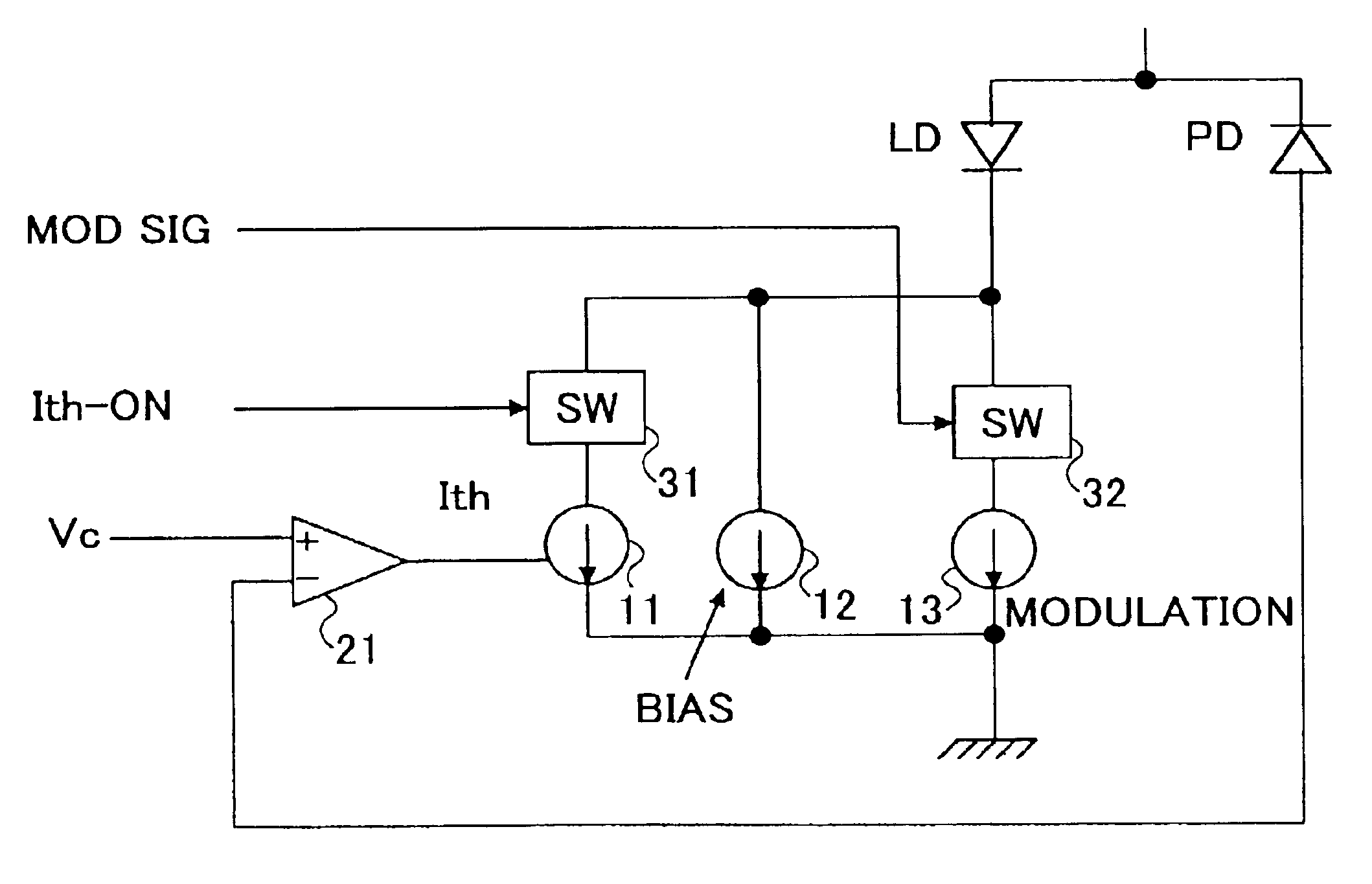 Laser driver circuit