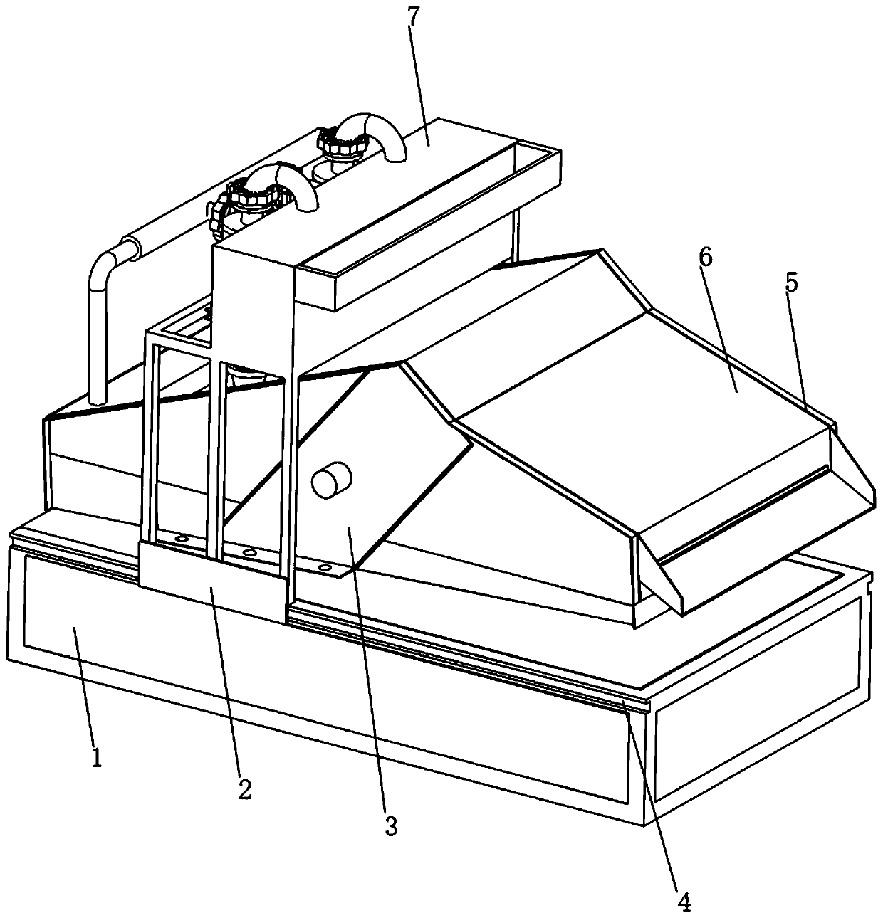 Screening and impurity removing process in rice flour processing