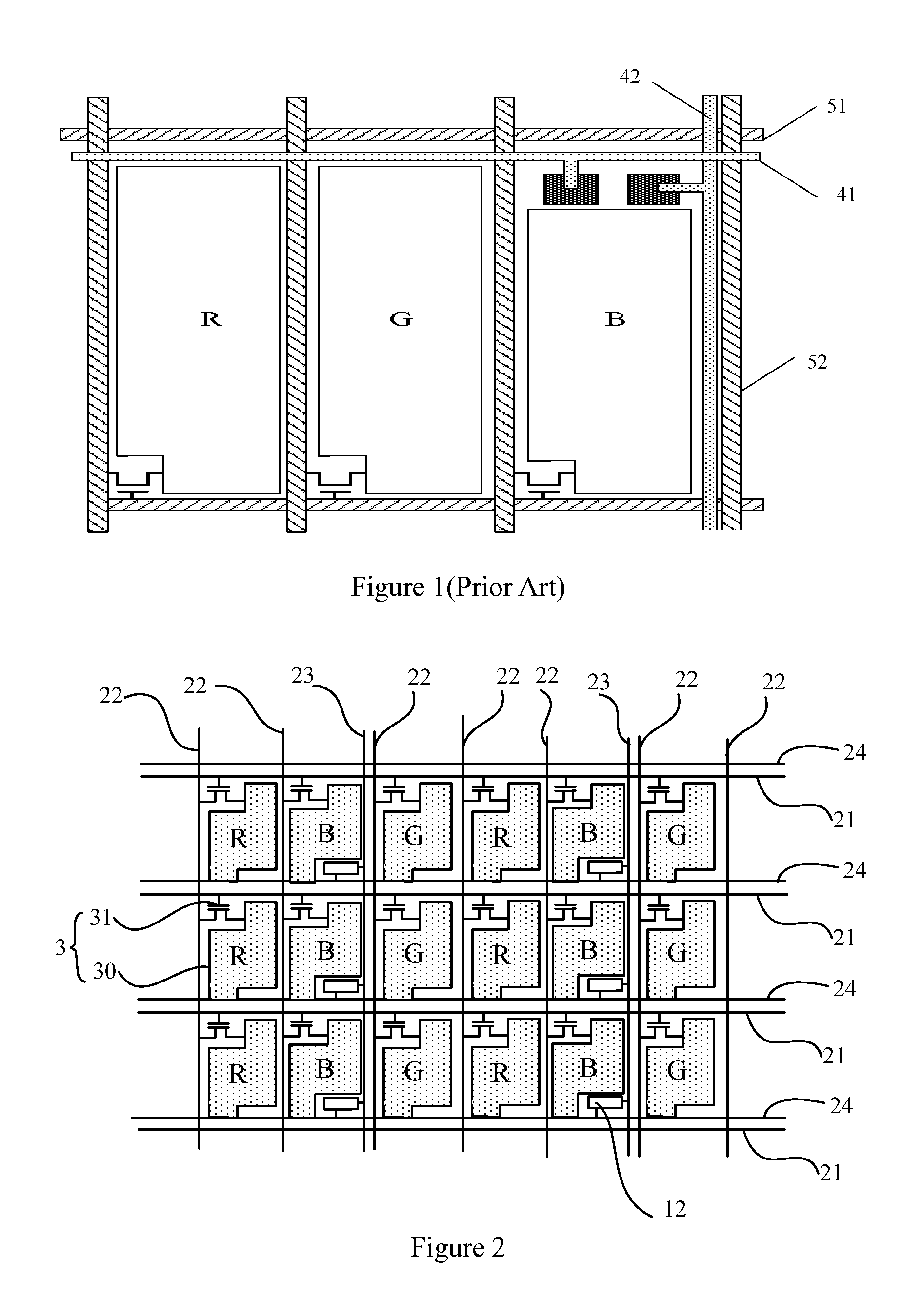 Liquid crystal display touch screen array substrate and the corresponding liquid crystal display touch screen