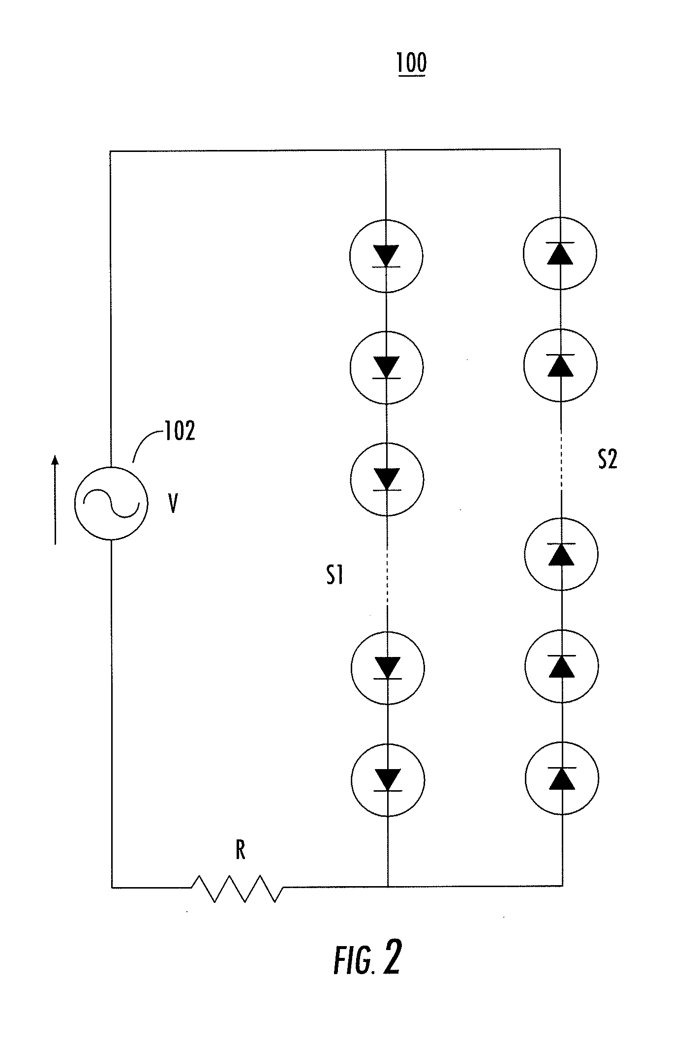 Light engine with LED switching array