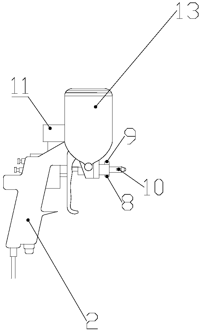 Visual automobile spray simulation training system and application method thereof