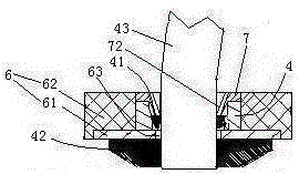 Automobile front axle casting mould with terminal block and manufacturing method of automobile front axle