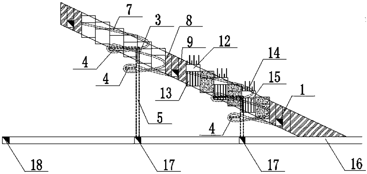 Continuous stoping and filling mining method for gently inclined medium-thick ore body