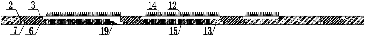 Continuous stoping and filling mining method for gently inclined medium-thick ore body