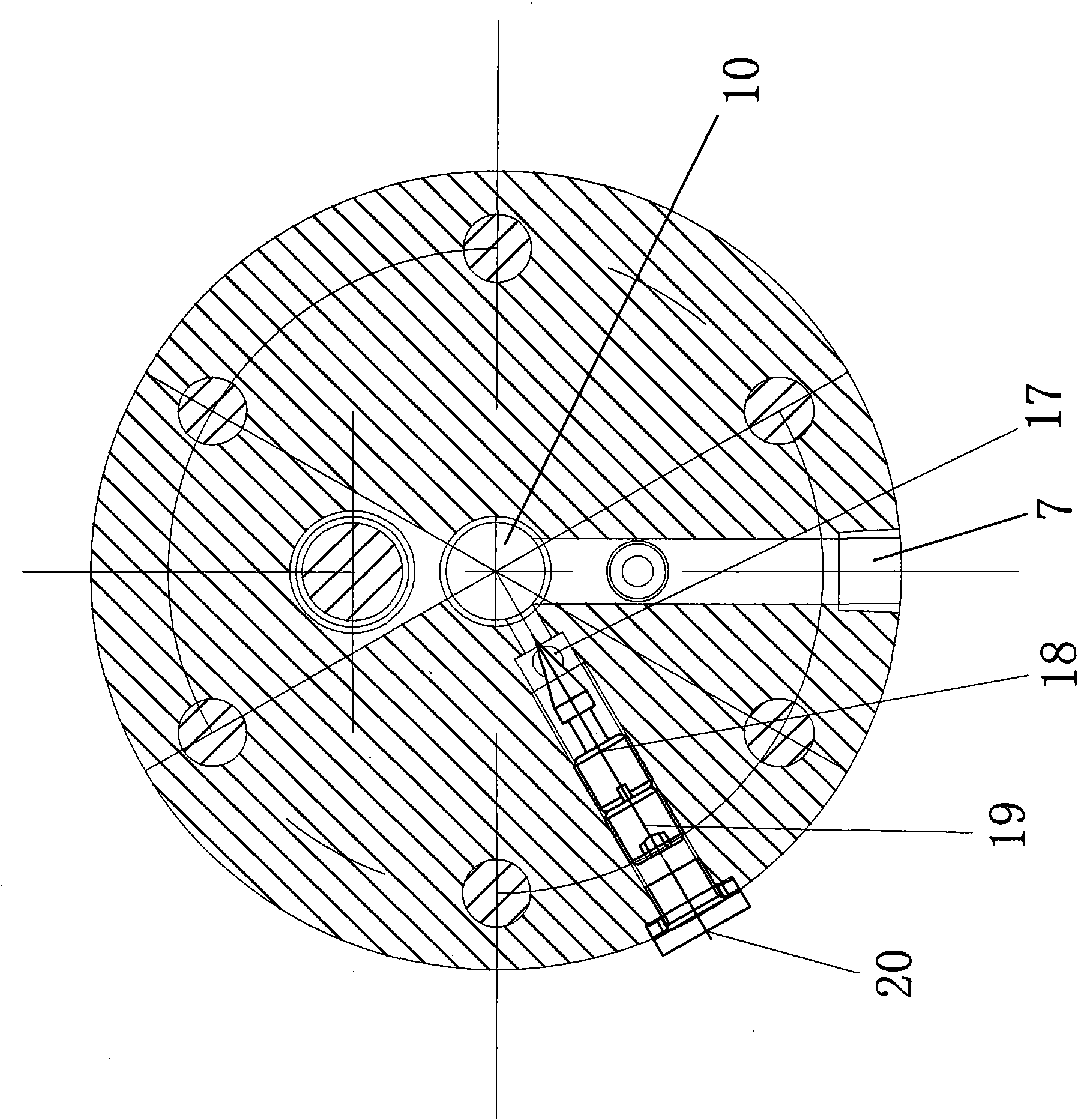 Oil cylinder driving mechanism with buffer function for clamp