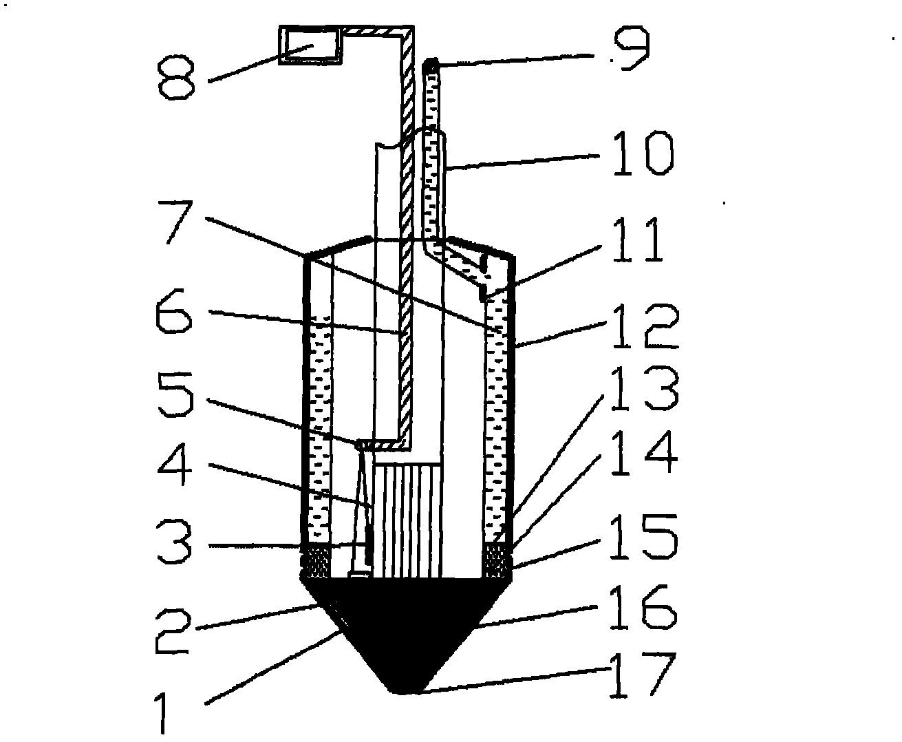 Test device and method for judging soil layer collapsibility