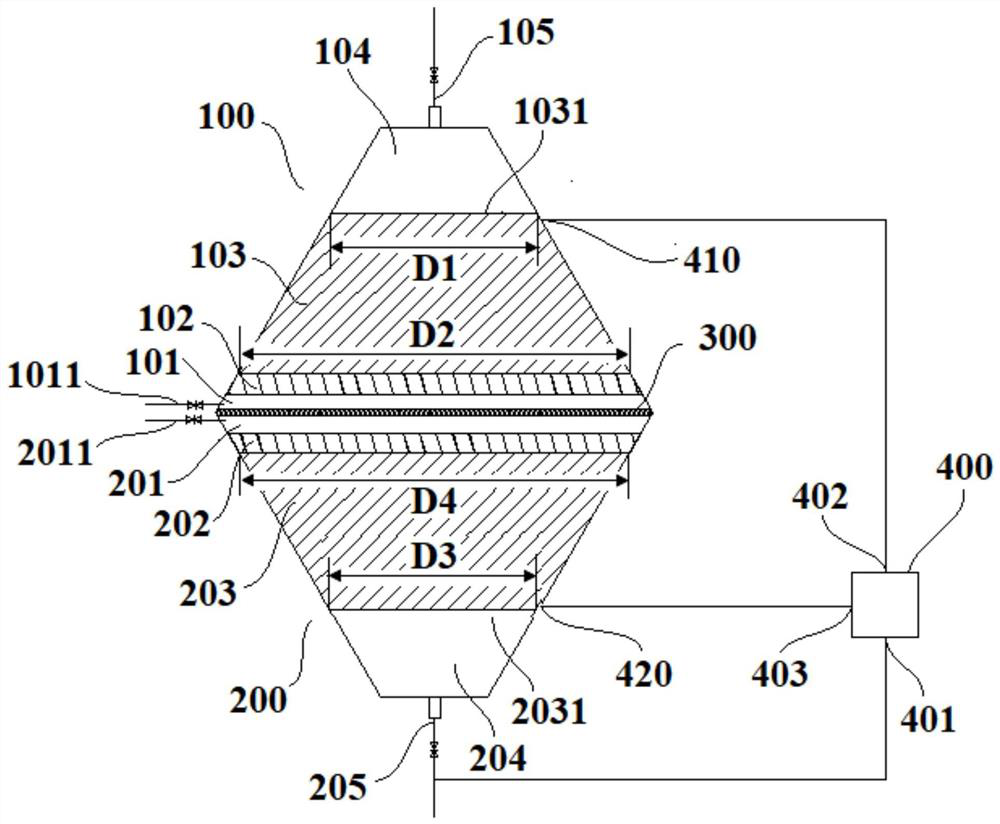 Conversion type adsorption and desorption device and method thereof