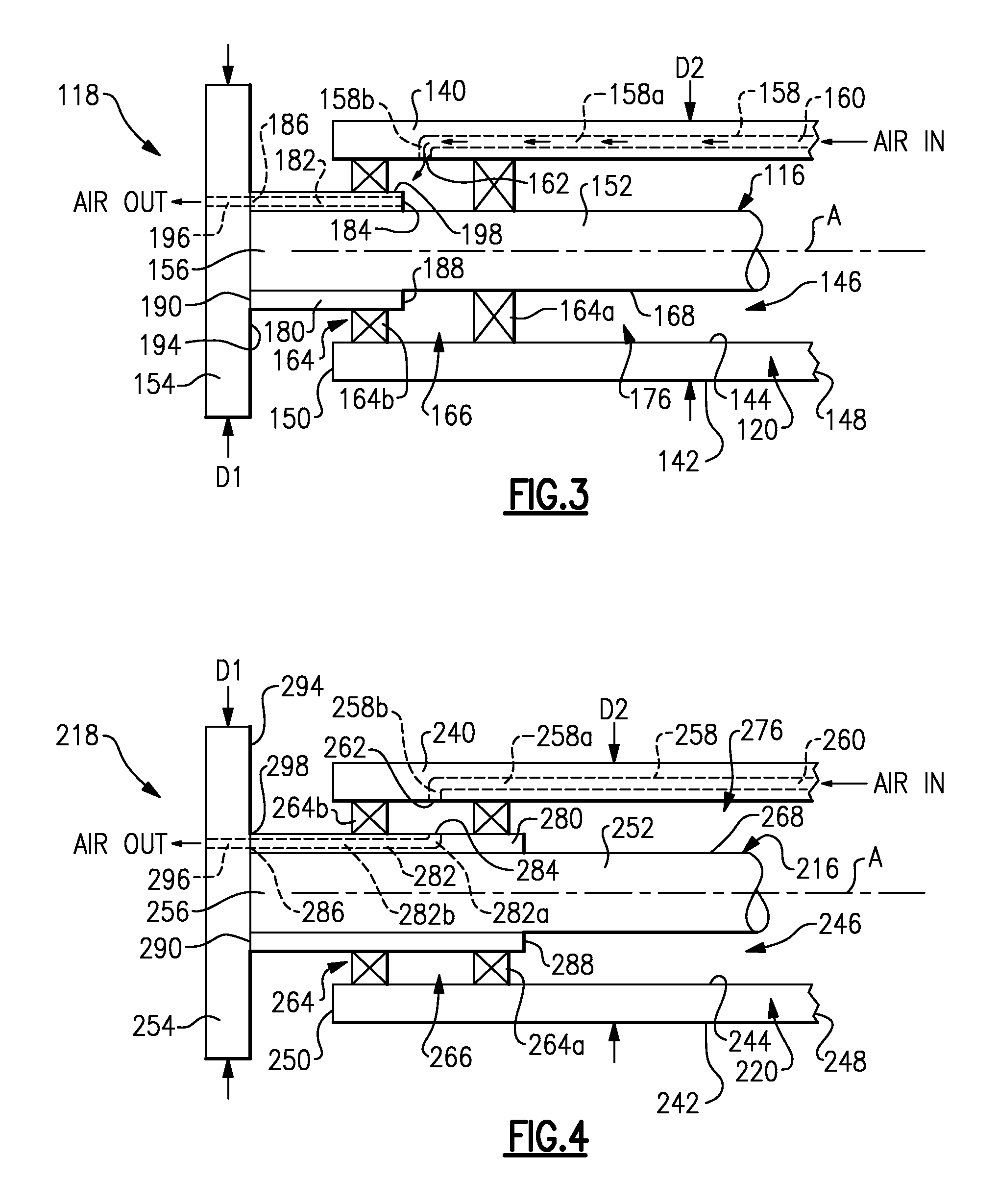 Drive axle with air passage for tire inflation system