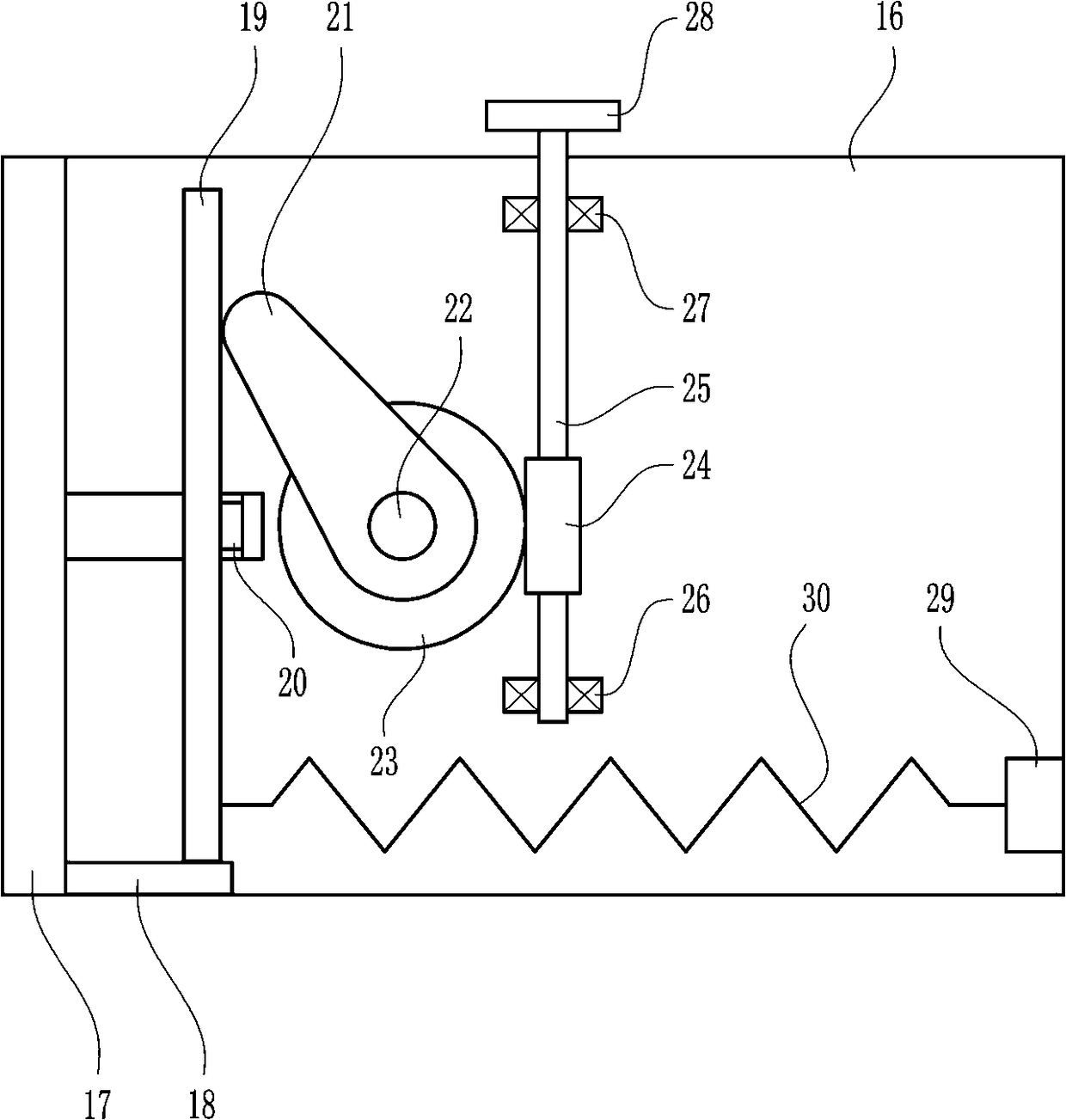 Cleaning and disinfection device for disc type vessels of medical obstetrics and gynecology department