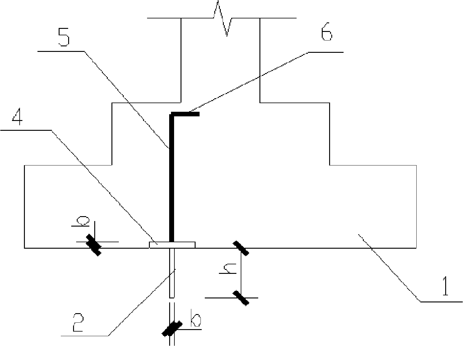 Gliding resistant foundation structure