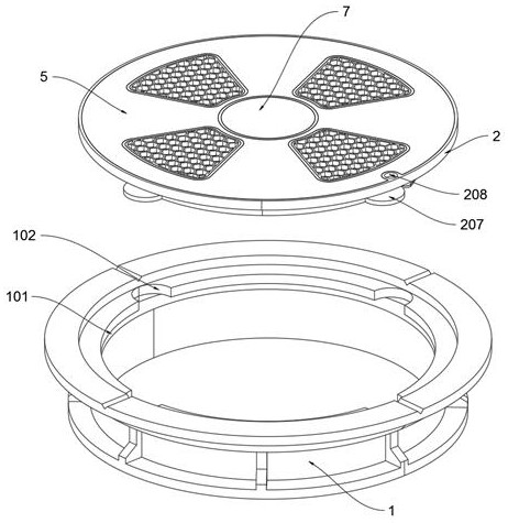 Water supply and drainage structure with water supply and drainage integrated module