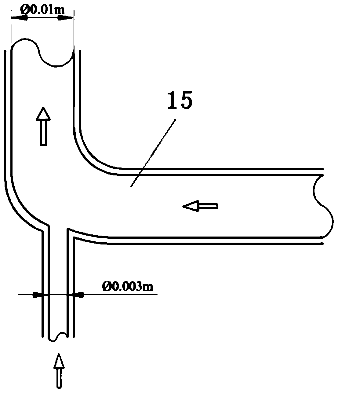 Device and method for on-line viscosity detection of high temperature and high pressure oil-water mixed fluid