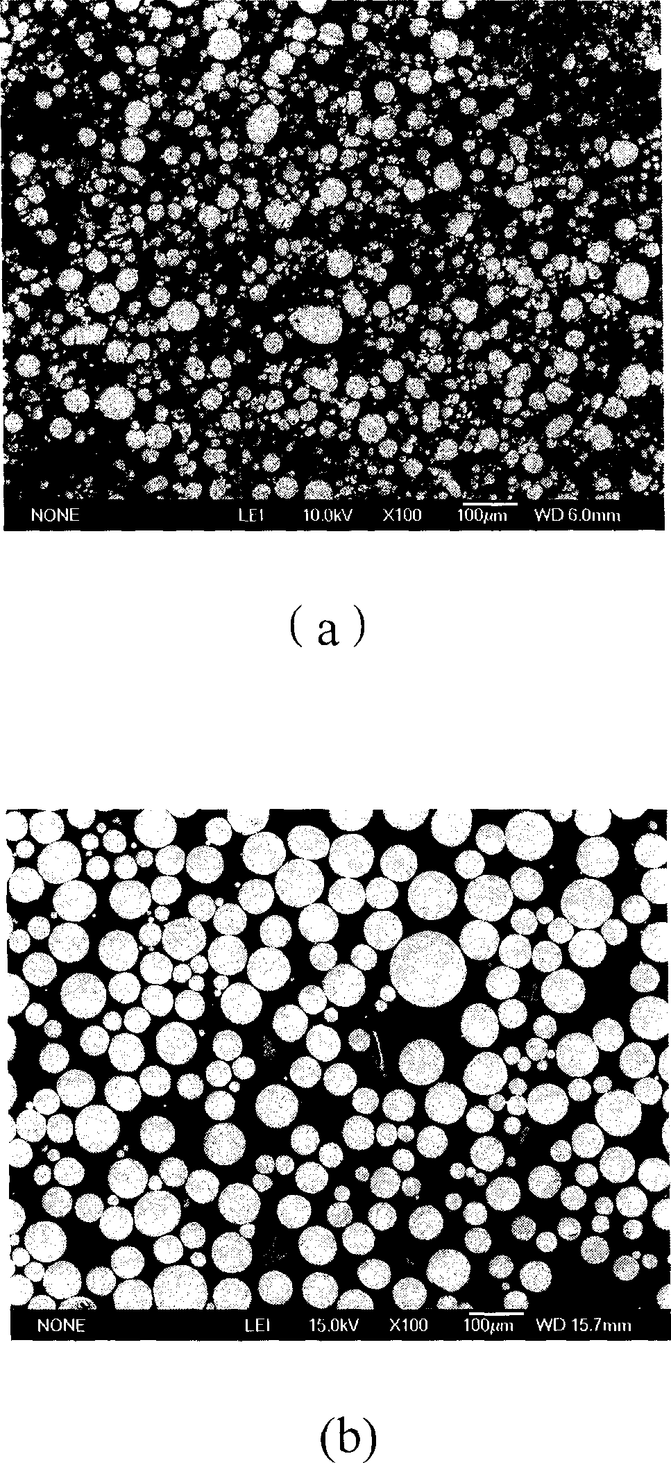 Low melting-point alloy powder spheroidizing and nano microcrystallizing process