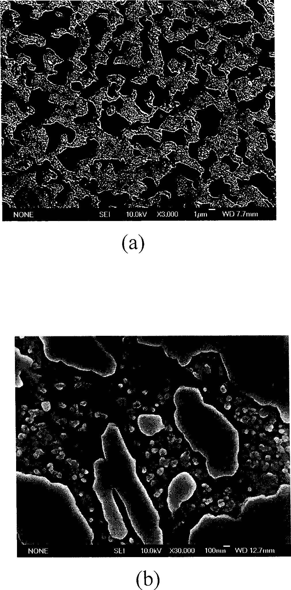 Low melting-point alloy powder spheroidizing and nano microcrystallizing process