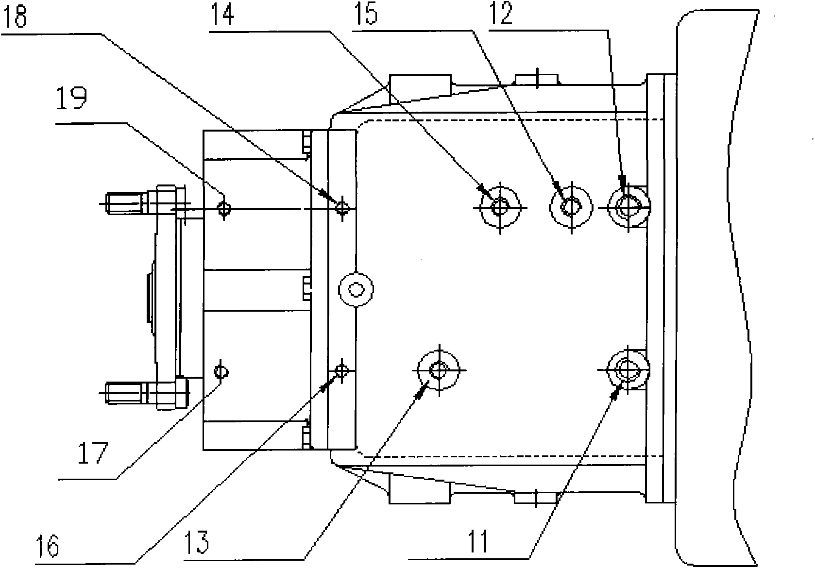 Electric-drive mechanical variable-speed power transmission system with integrated motor and transmission case