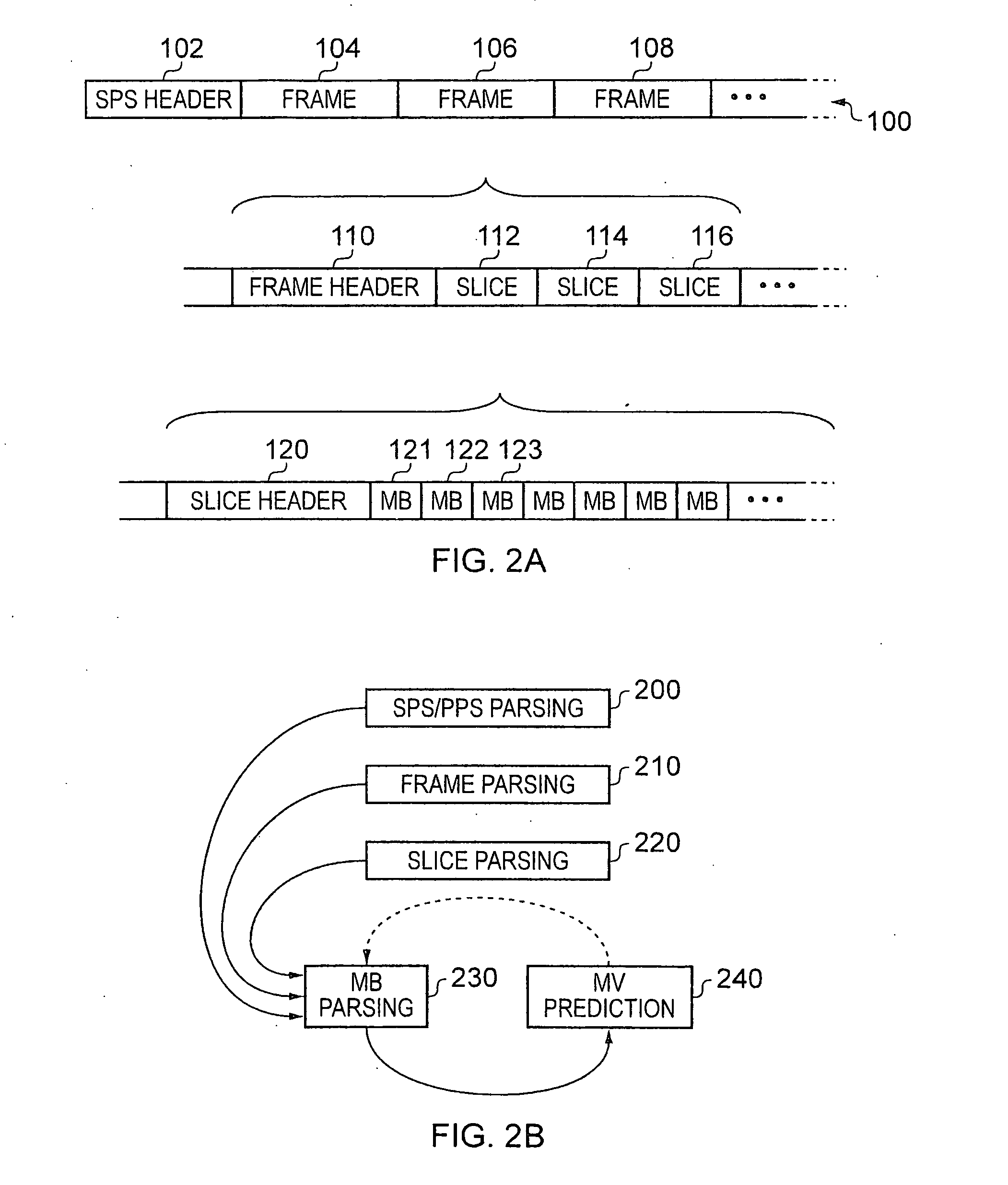 Parallel parsing in a video decoder