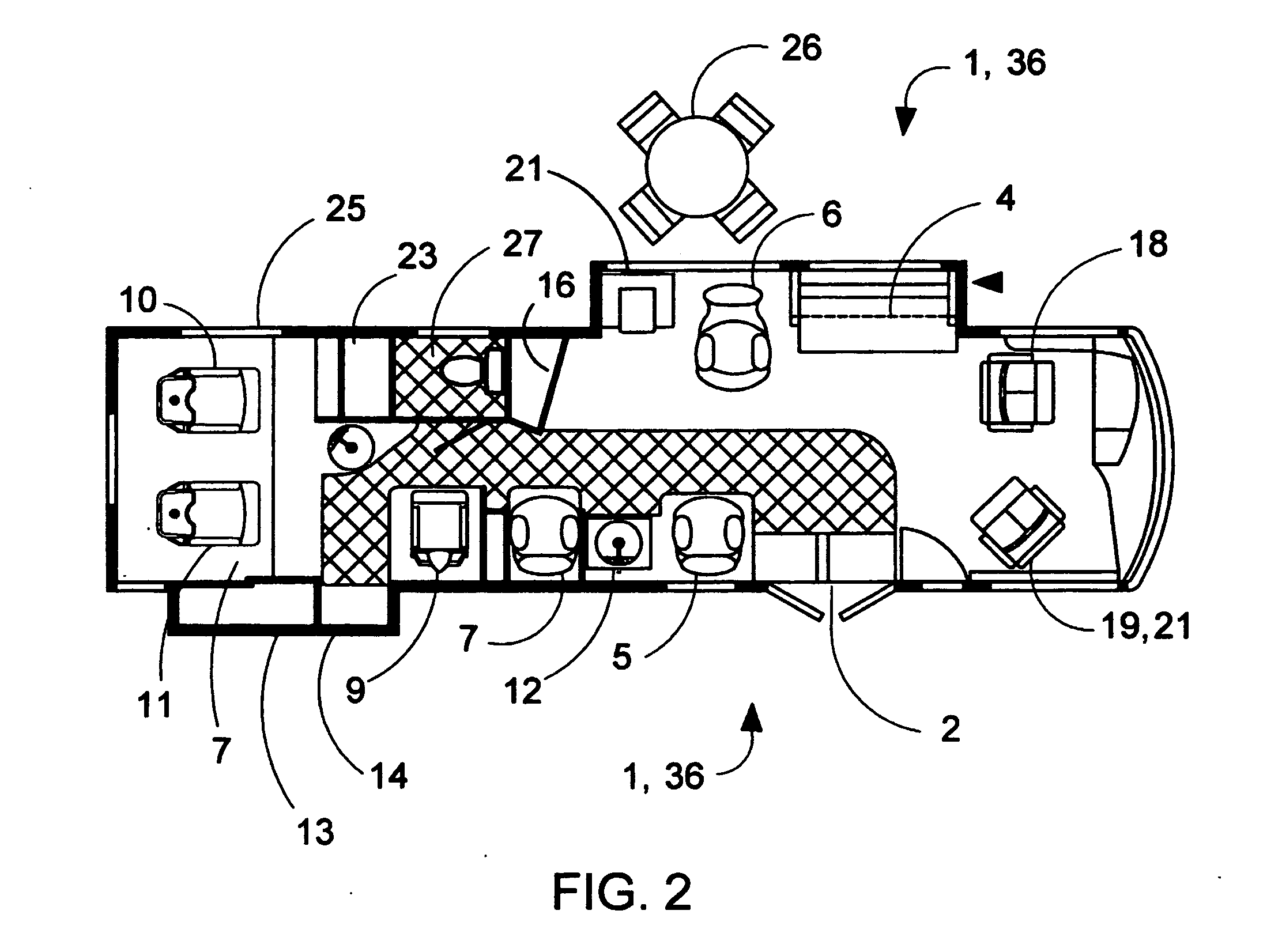 Vehicle and method for mobile hair care center