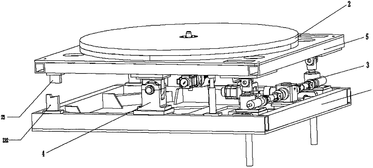 Comprehensive test table for mass center and rotational inertia of large-tonnage product