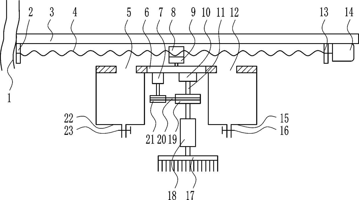 A high-efficiency gluing device for flocking production and processing