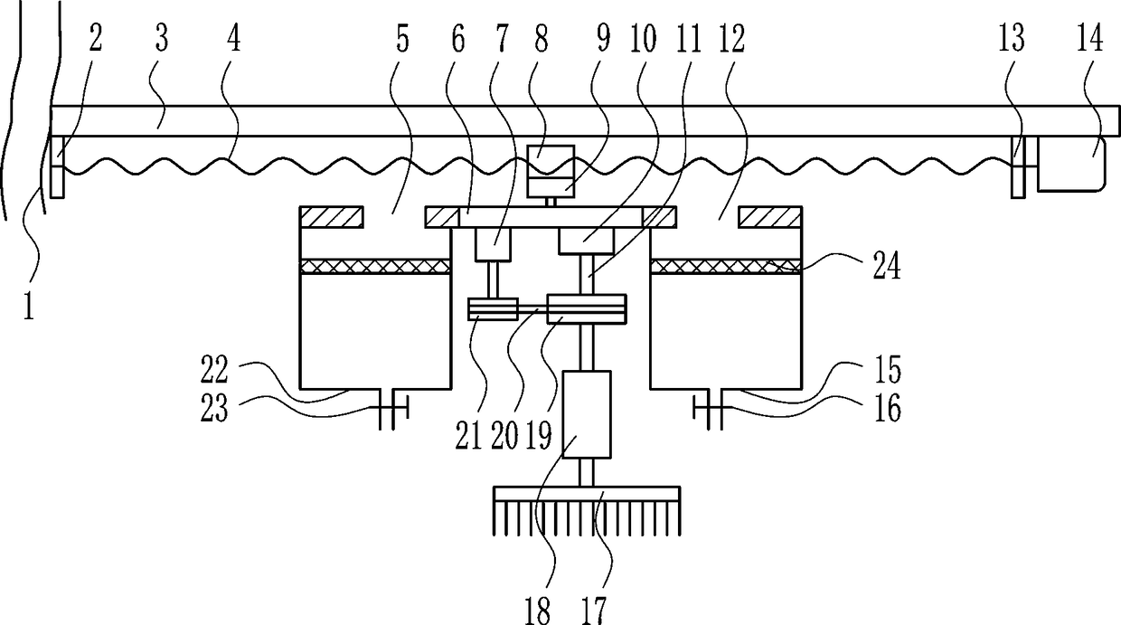 A high-efficiency gluing device for flocking production and processing