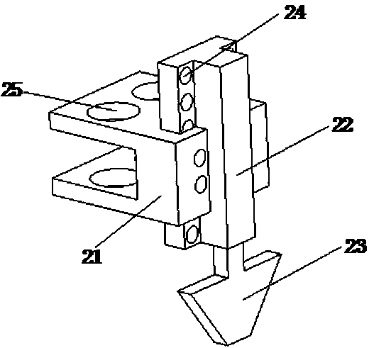 Double-head simple sunflower seeding device with adjustable row spacing