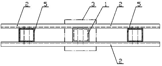 A beam side double pick short column frame