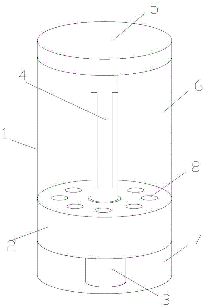 Toothbrush disinfection cylinder