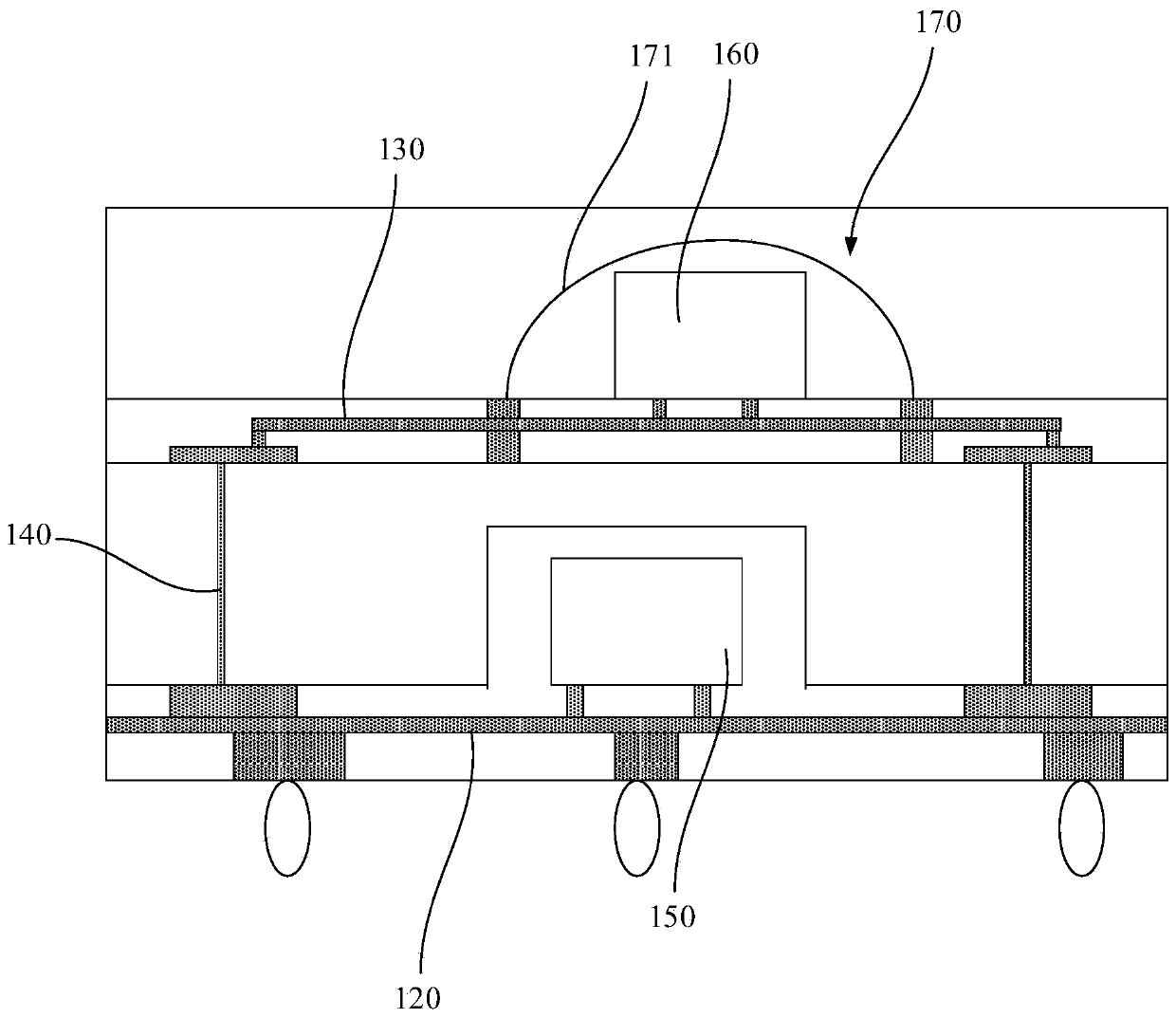 Fan-out type packaging structure and packaging method