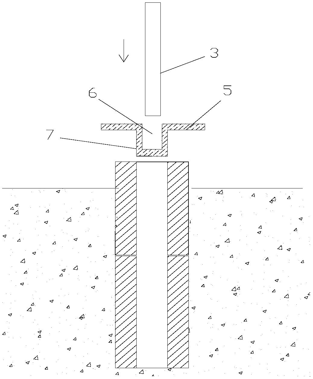 Prefabricated hollow pipe pile deviation correcting method