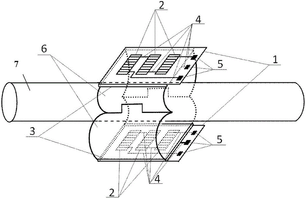 Passive-type current and voltage integrated sensor