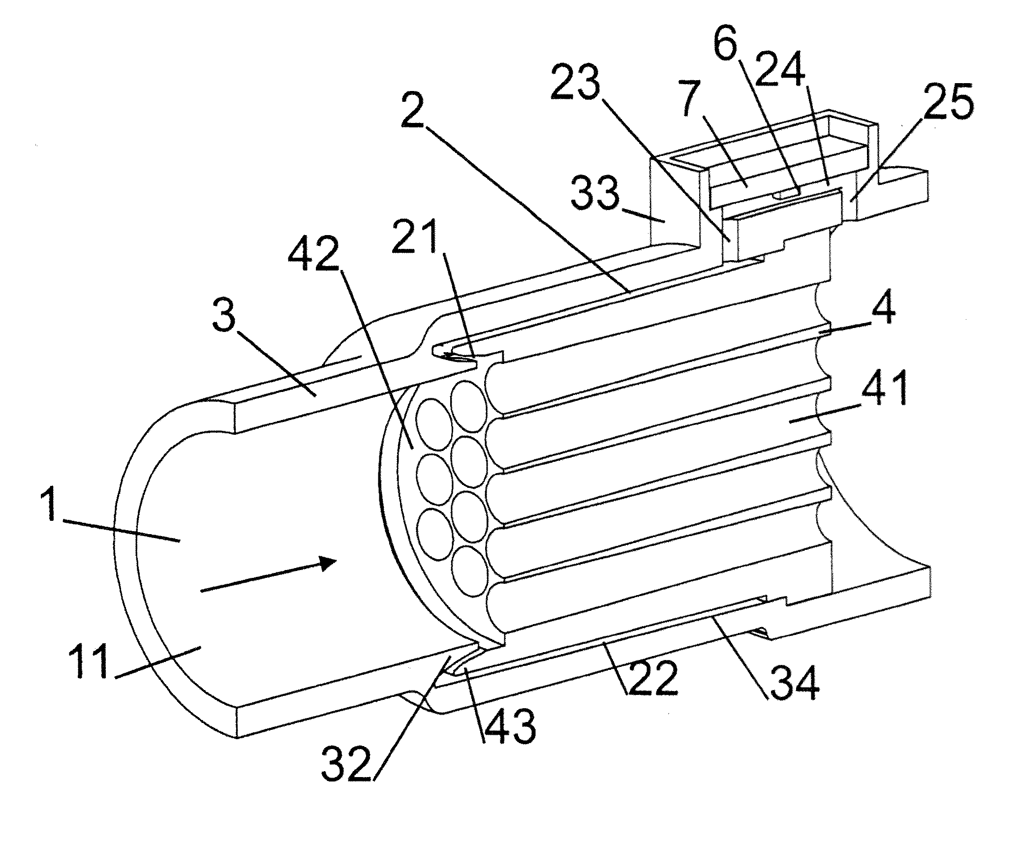 Flow sensor arrangement