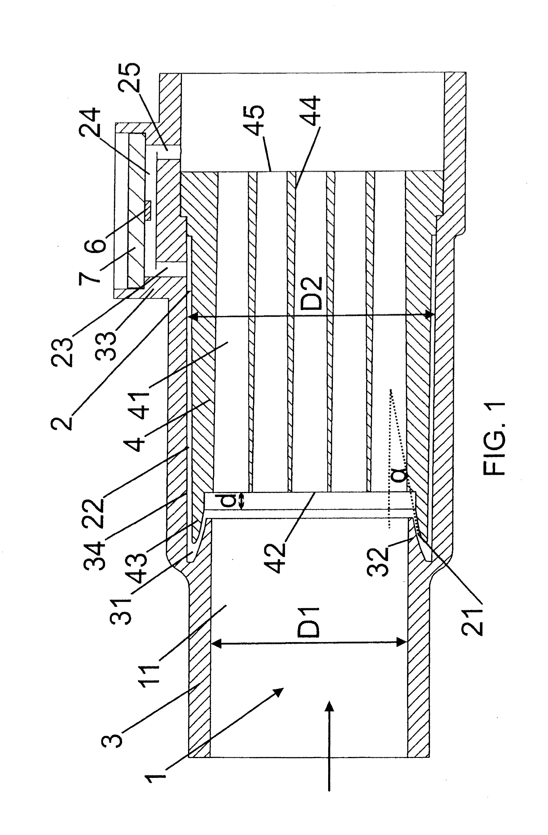 Flow sensor arrangement