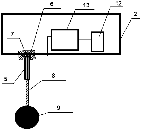 Pile foundation guide-pipe-rack-type semicircular protection cover breakwater with internal swinging-type wave power generation device