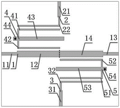 Broadband three-mode balanced band-pass filter based on interdigital multi-mode resonators