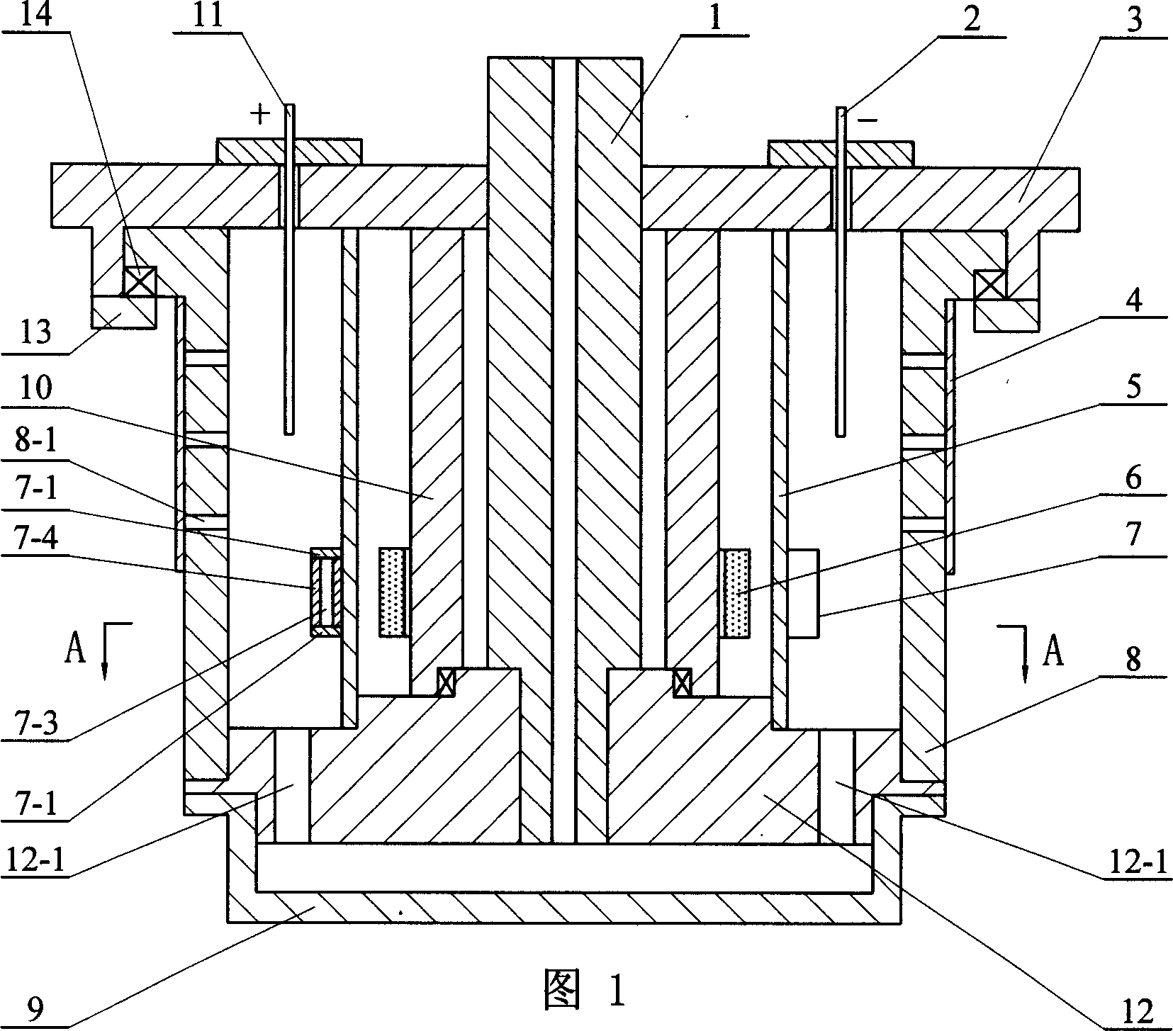 Desalination device of sea water