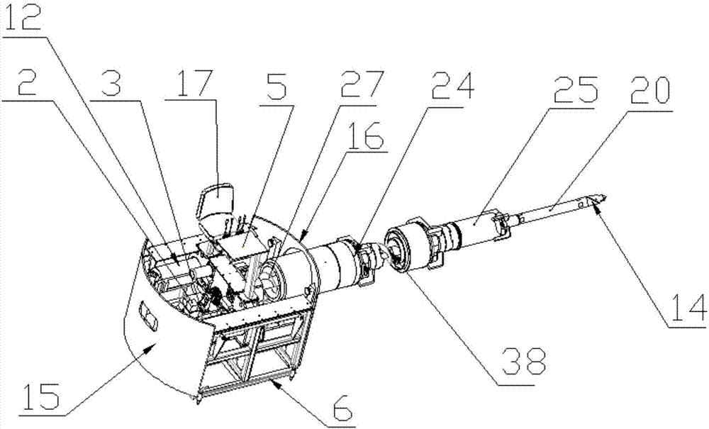 Split type spiral pipe jacking machine and construction process thereof