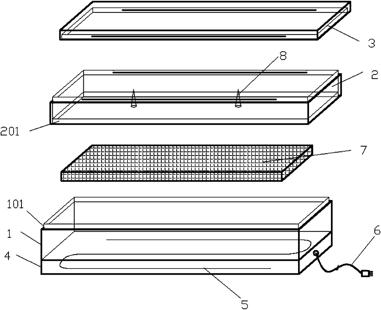 Vinegar-volatilization anti-influenza split type portable box