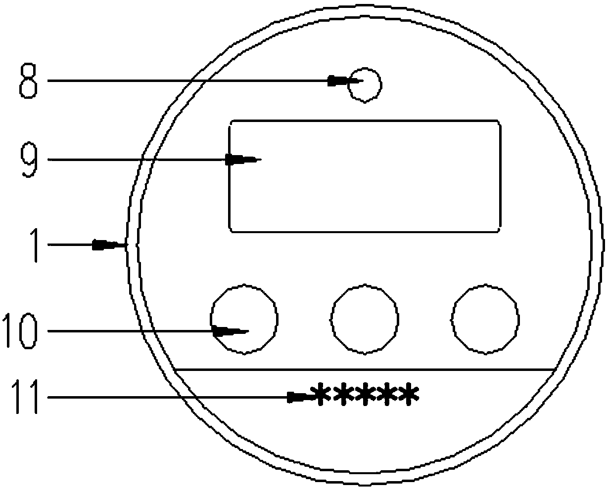 Small-size multifunctional measuring and controlling device