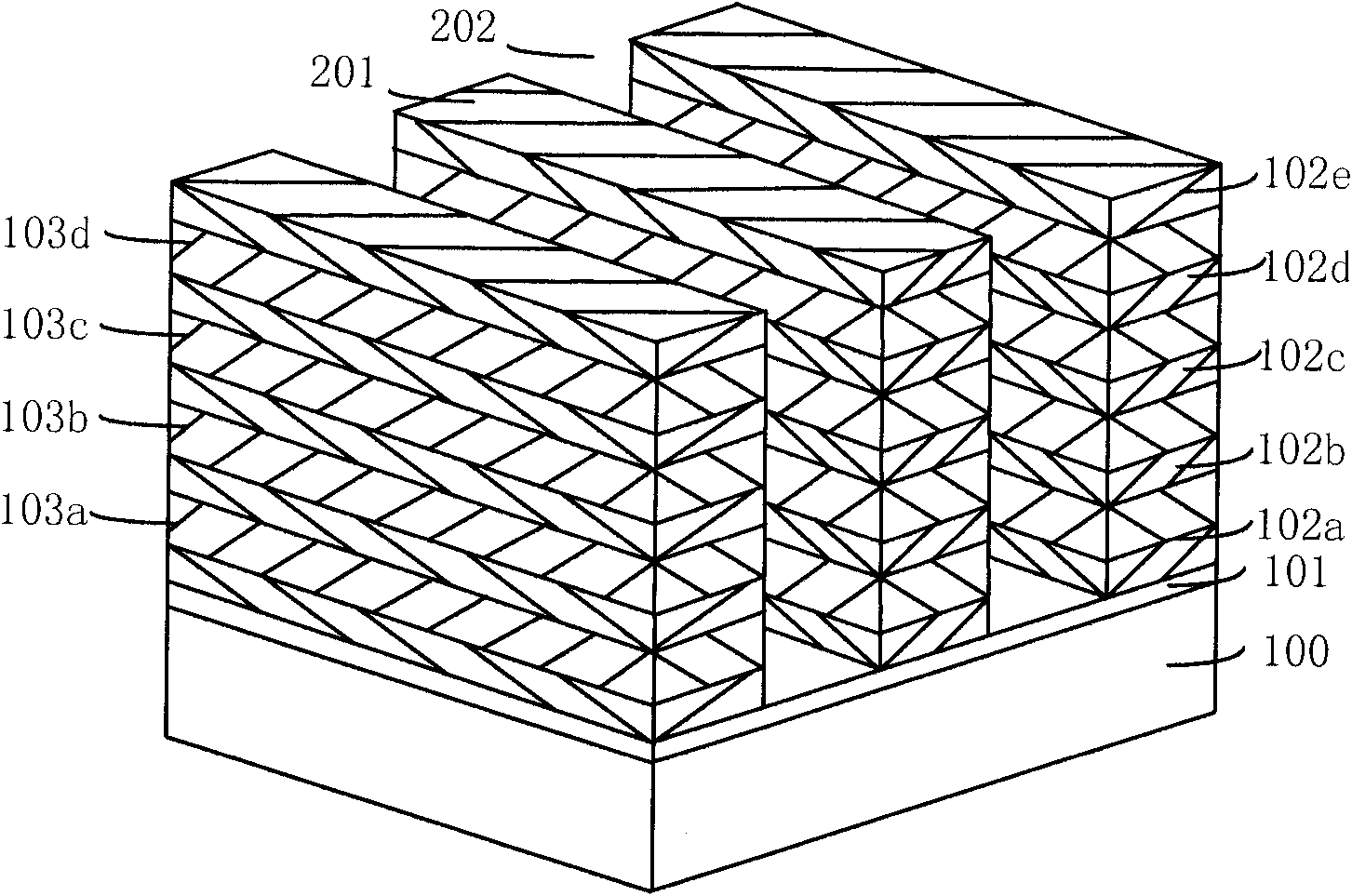 Method for preparing three-dimensional multivalue nonvolatile memory