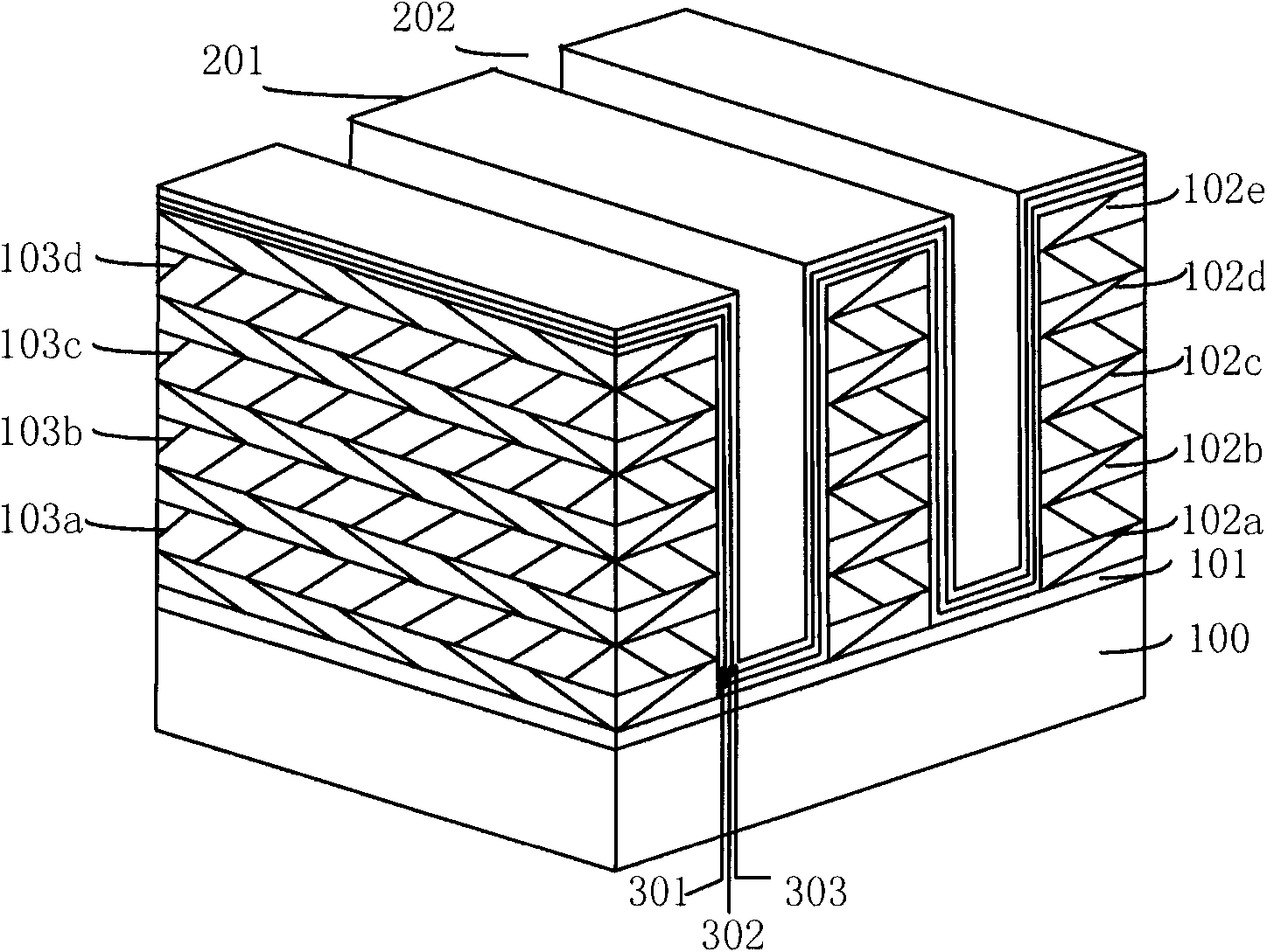 Method for preparing three-dimensional multivalue nonvolatile memory