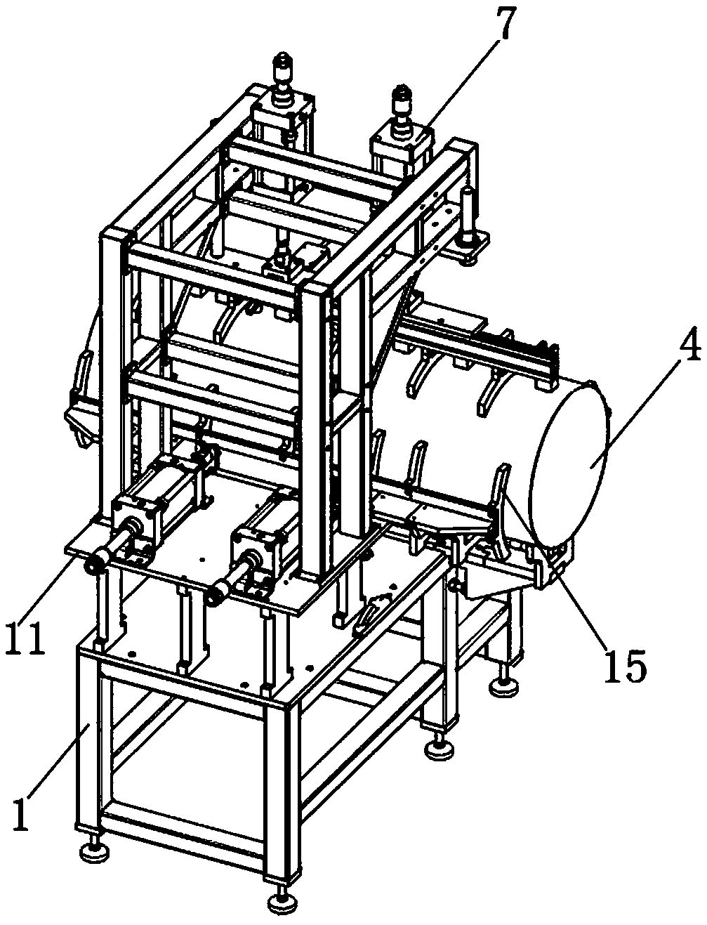 Automobile instrument desk tubular beam tooling support