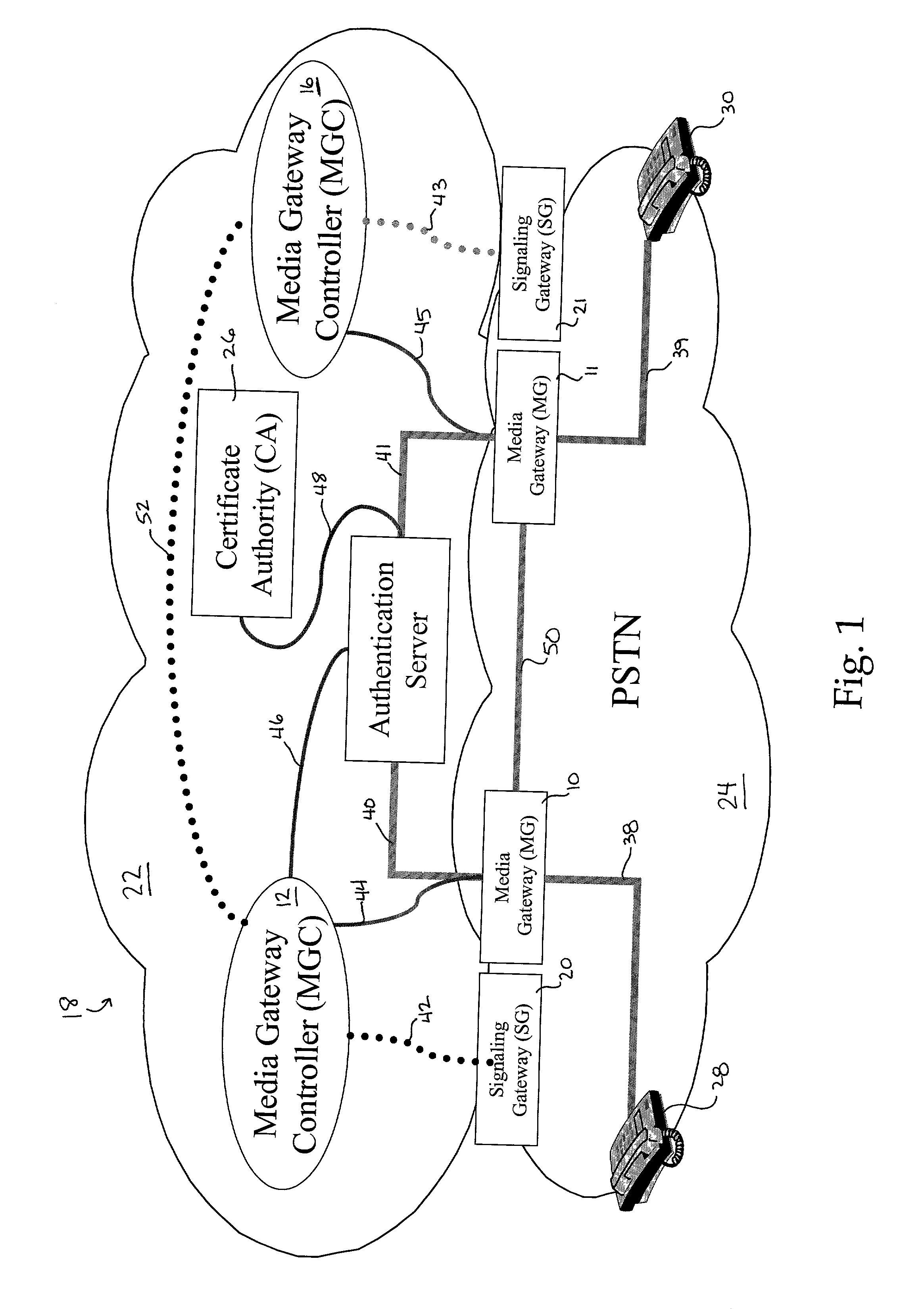 System and method for providing authentication and verification services in an enhanced media gateway