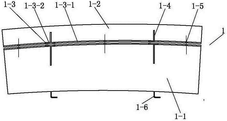 Lining end module for embedded water stop belt