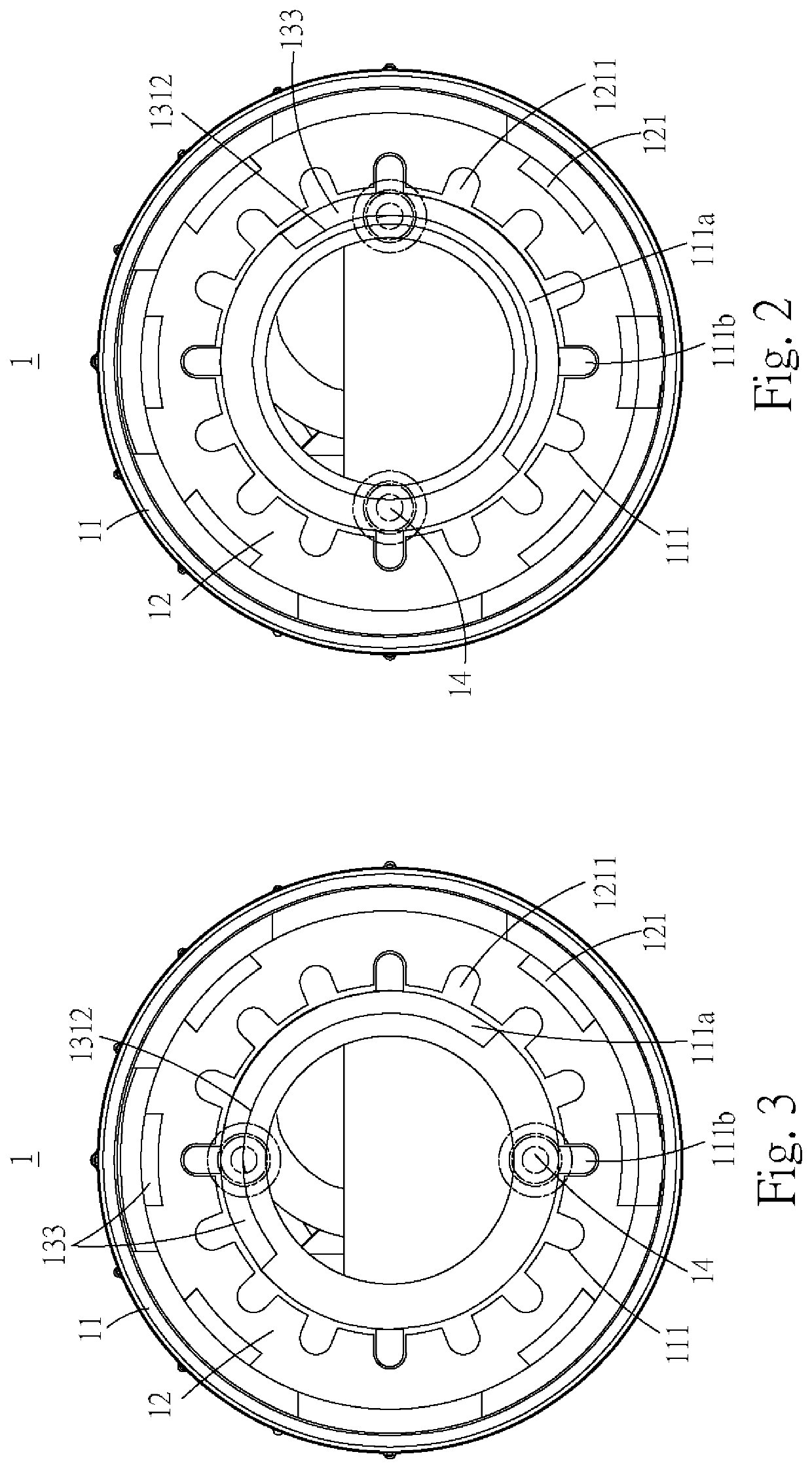 Holeless rotary lamp cap