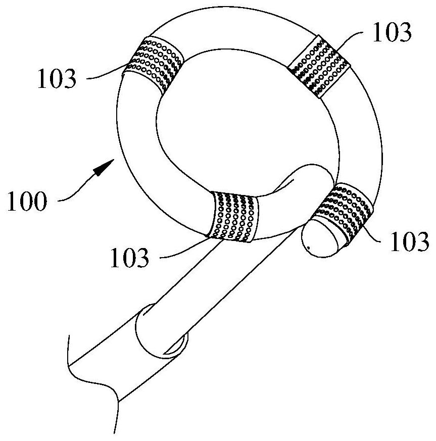 Radiofrequency ablation catheter for performing pulmonary nerve ablation