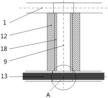 Defogging device for central rearview mirror of automobile