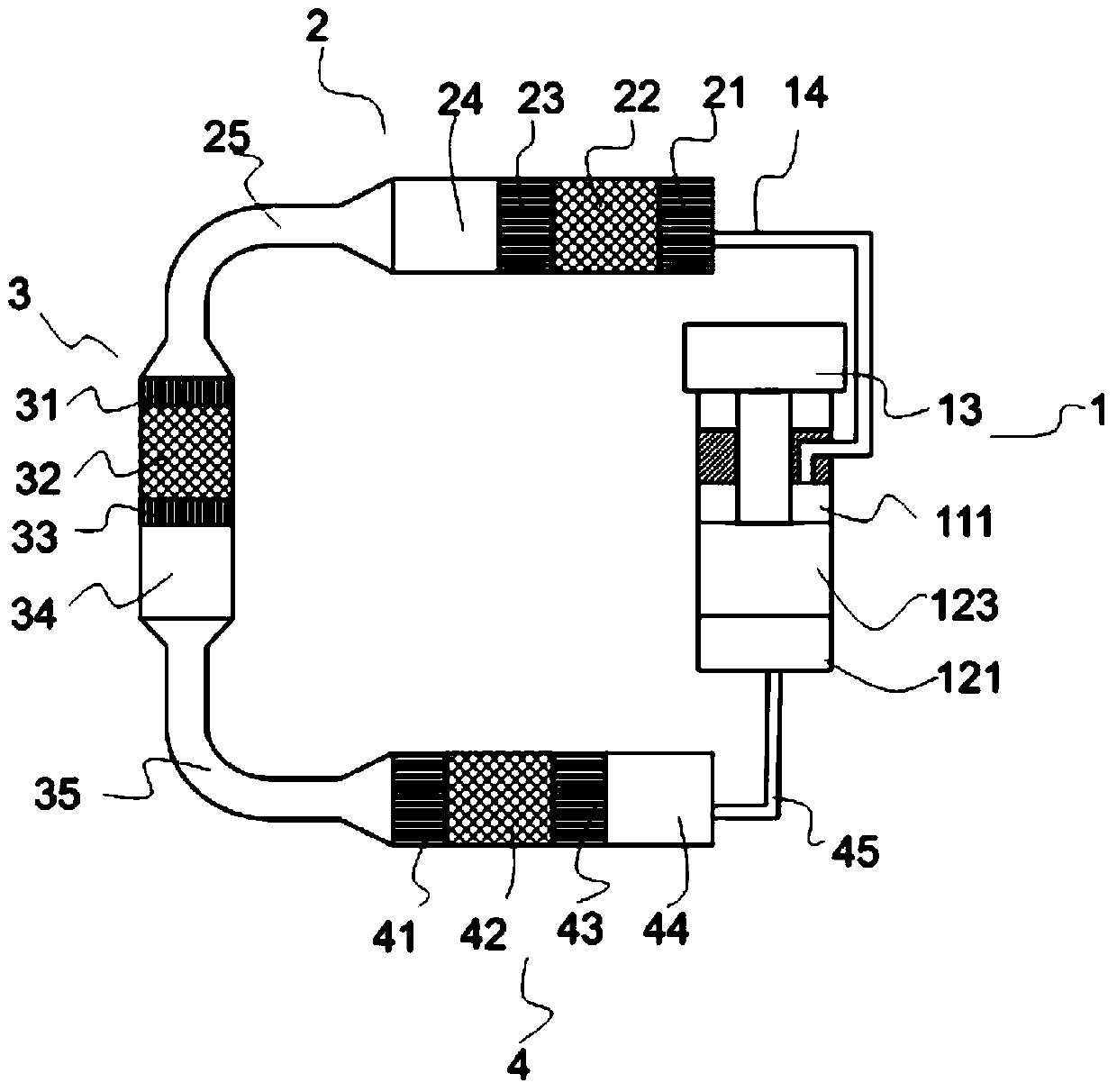 A series pulse tube heat engine