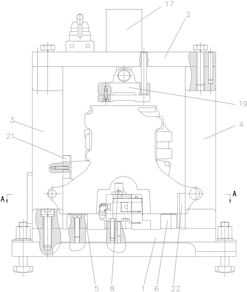 Fast engine block face milling fixture