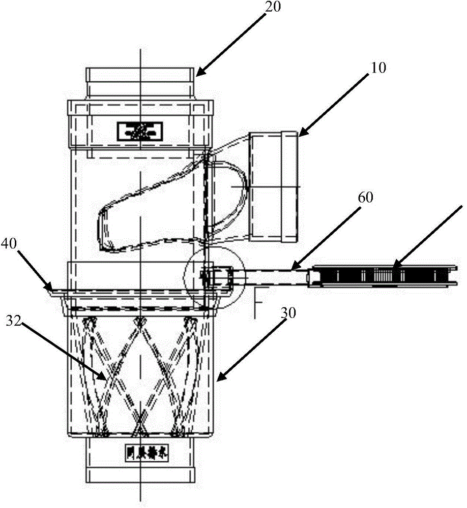 Same-floor rotational flow tee joint